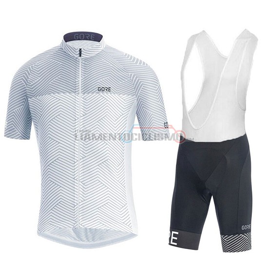 Abbigliamento Ciclismo Gore Manica Corta 2018 Bianco